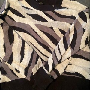 Zebra print sweater from Nordstrom, large, halogen brand
